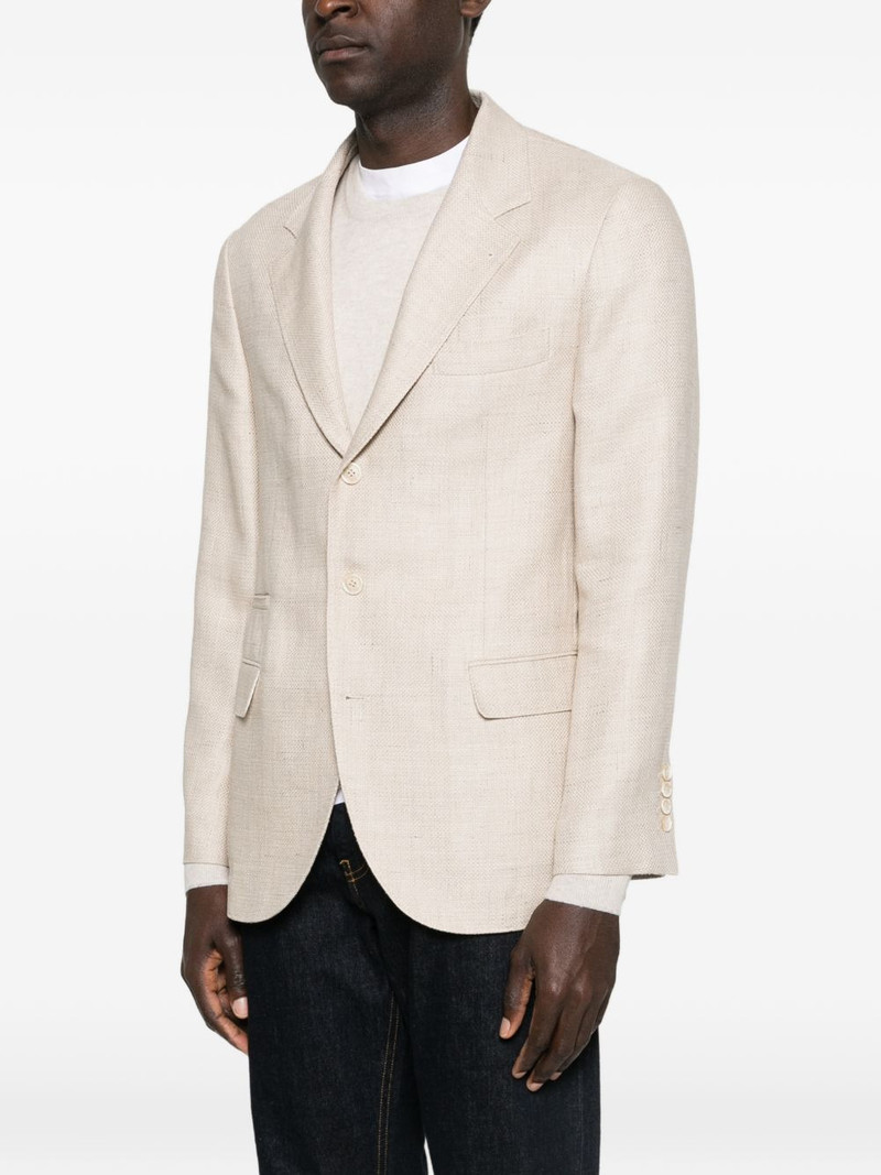 buttoned flap-pocket blazer 3