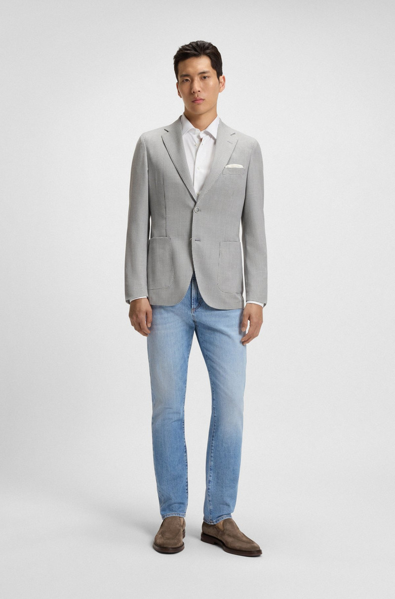 BOSS SLIM-FIT JEANS IN BLUE COMFORT-STRETCH DENIM outlook