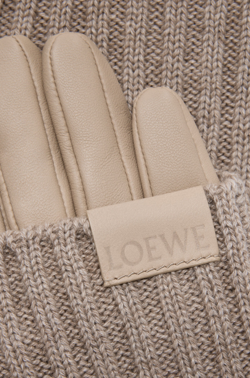 Gloves in cashmere and nappa lambskin 3