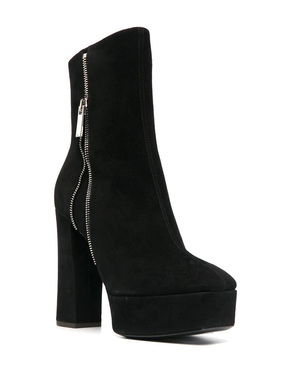 zipped platform boots - 2