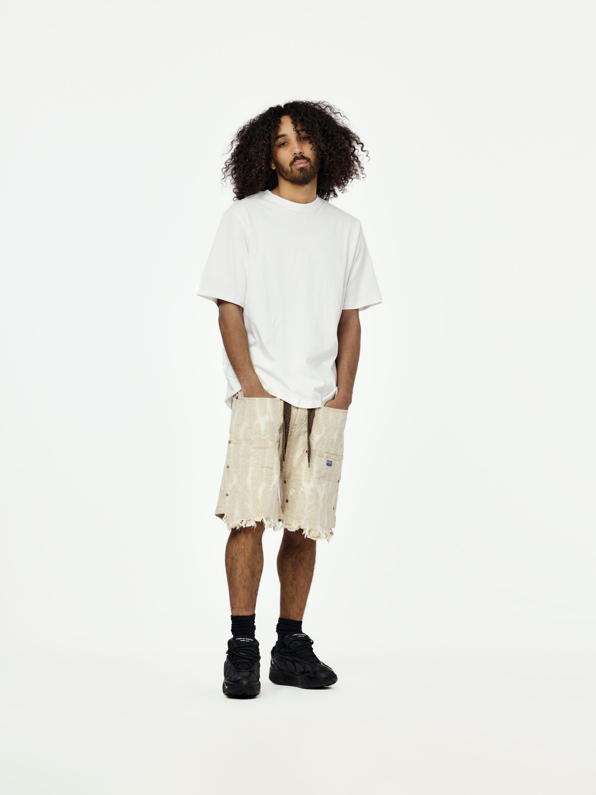 12OZ MAGPIE DENIM W-KNEE EASY SHORTS - 4