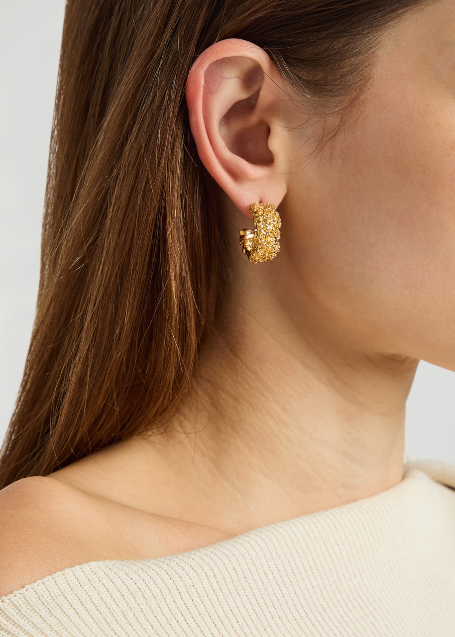 Alighieri The Rocky Road 24kt Gold-plated Hoop Earrings - 2