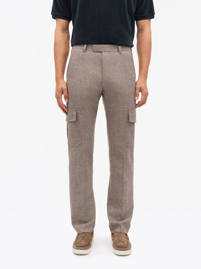 Mend Cargo Fit Wool-Linen Pants 3