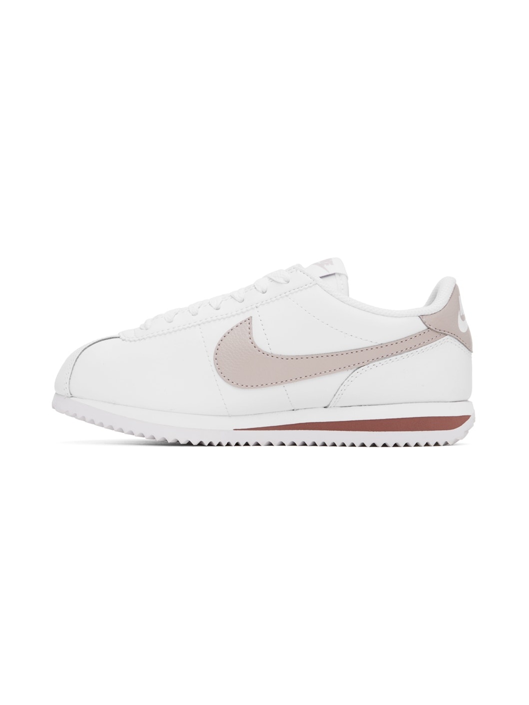 White & Pink Cortez Sneakers - 3
