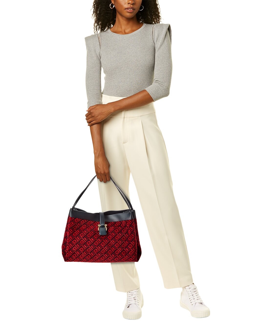 Ferragamo Monogram Canvas & Leather Tote - 4