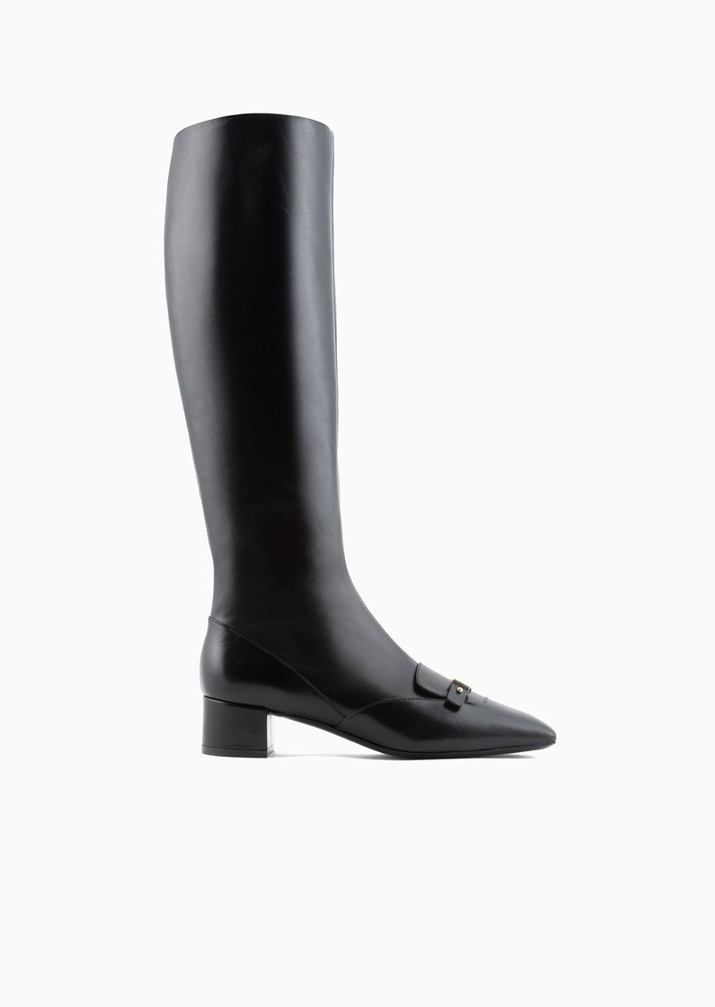 Heeled, nappa-leather boots 1