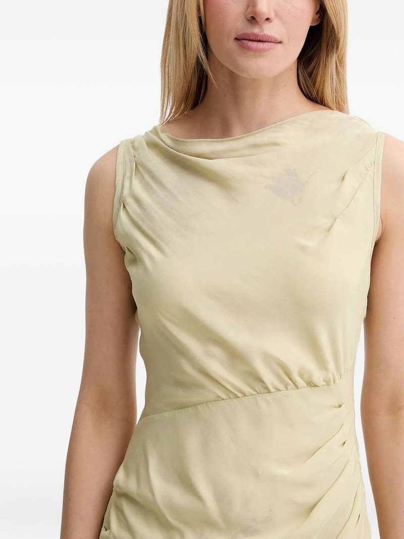 Sahira cowl-neck side-split dress 3