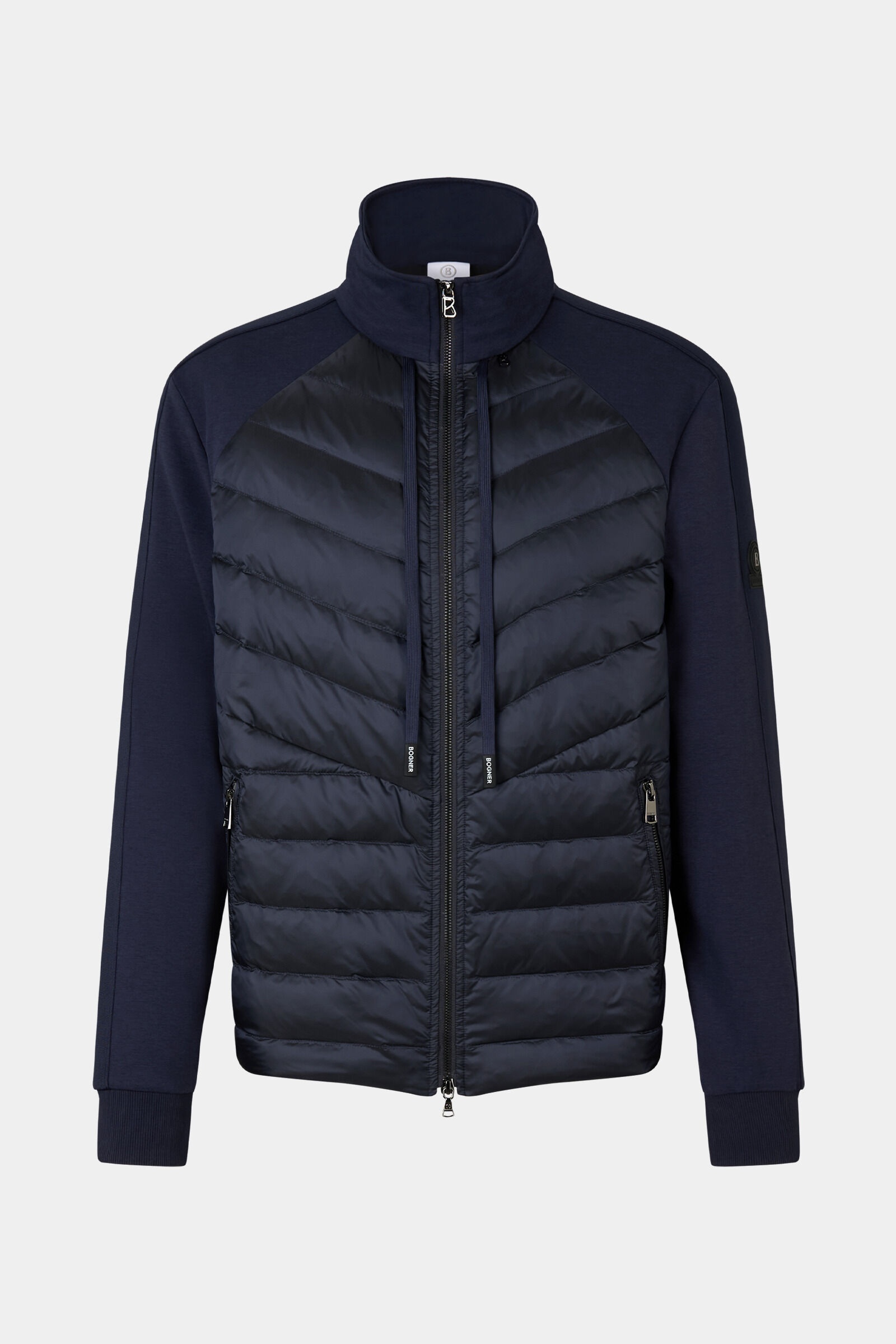 Baker Down sweatshirt jacket in Navy blue - 1