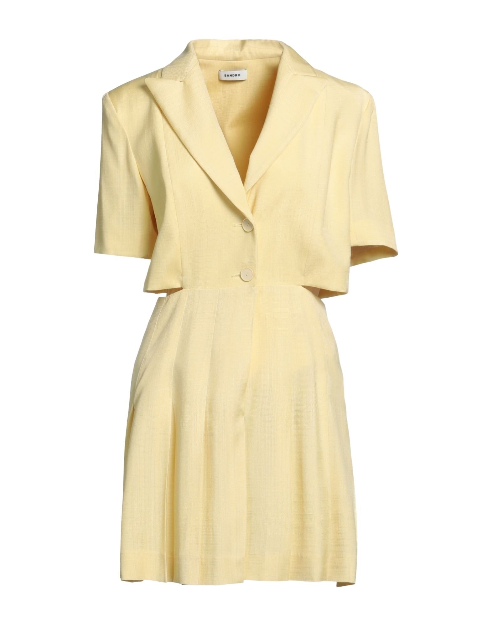 Light yellow Women's Blazer Dress - 1