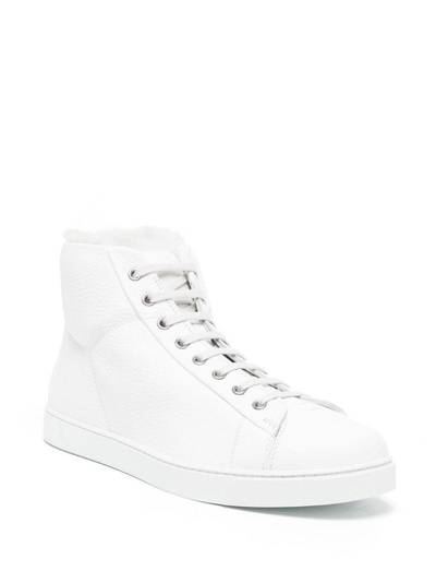 Gianvito Rossi Peter leather high-top sneakers outlook