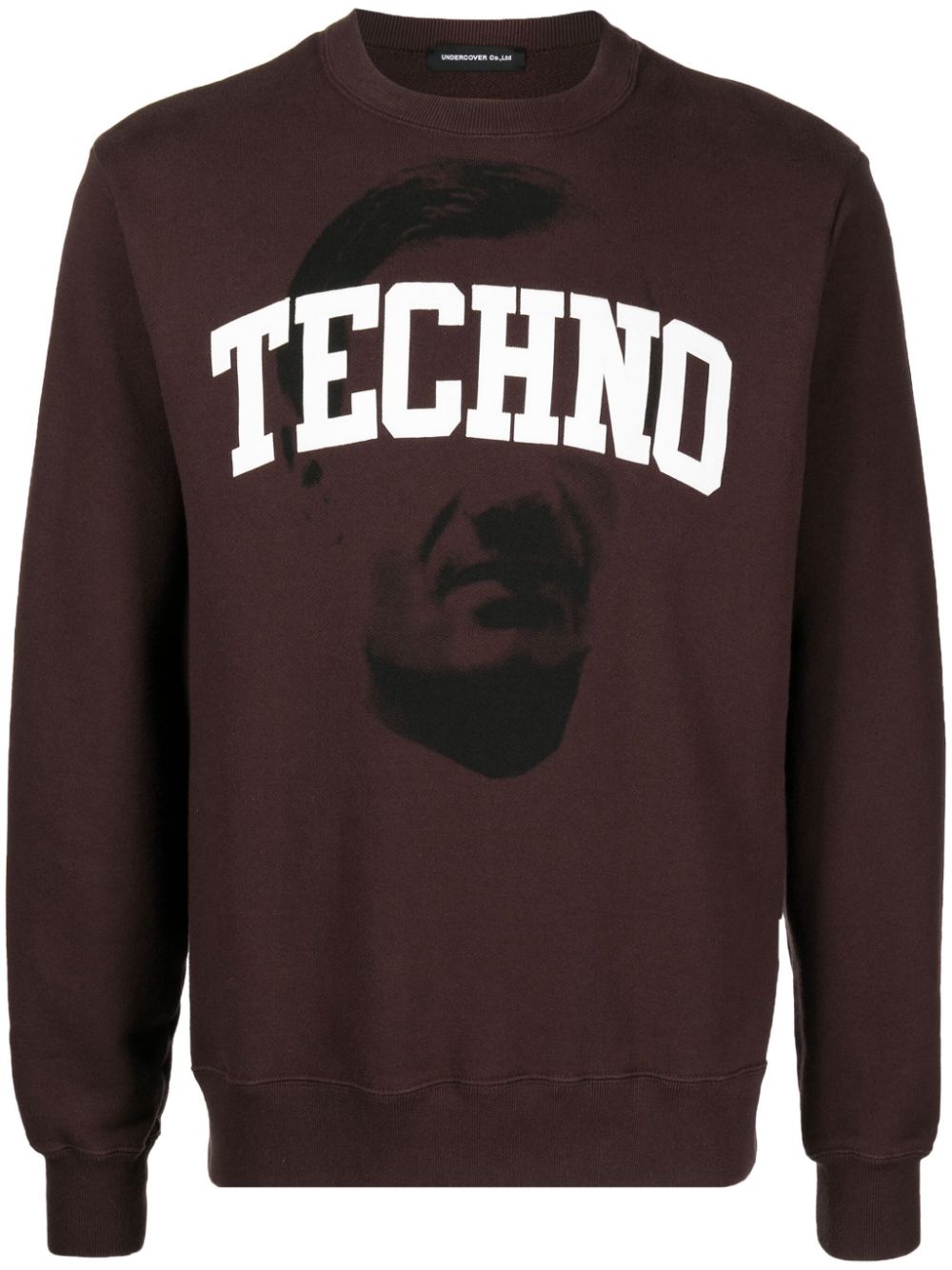 slogan-print cotton sweatshirt - 1