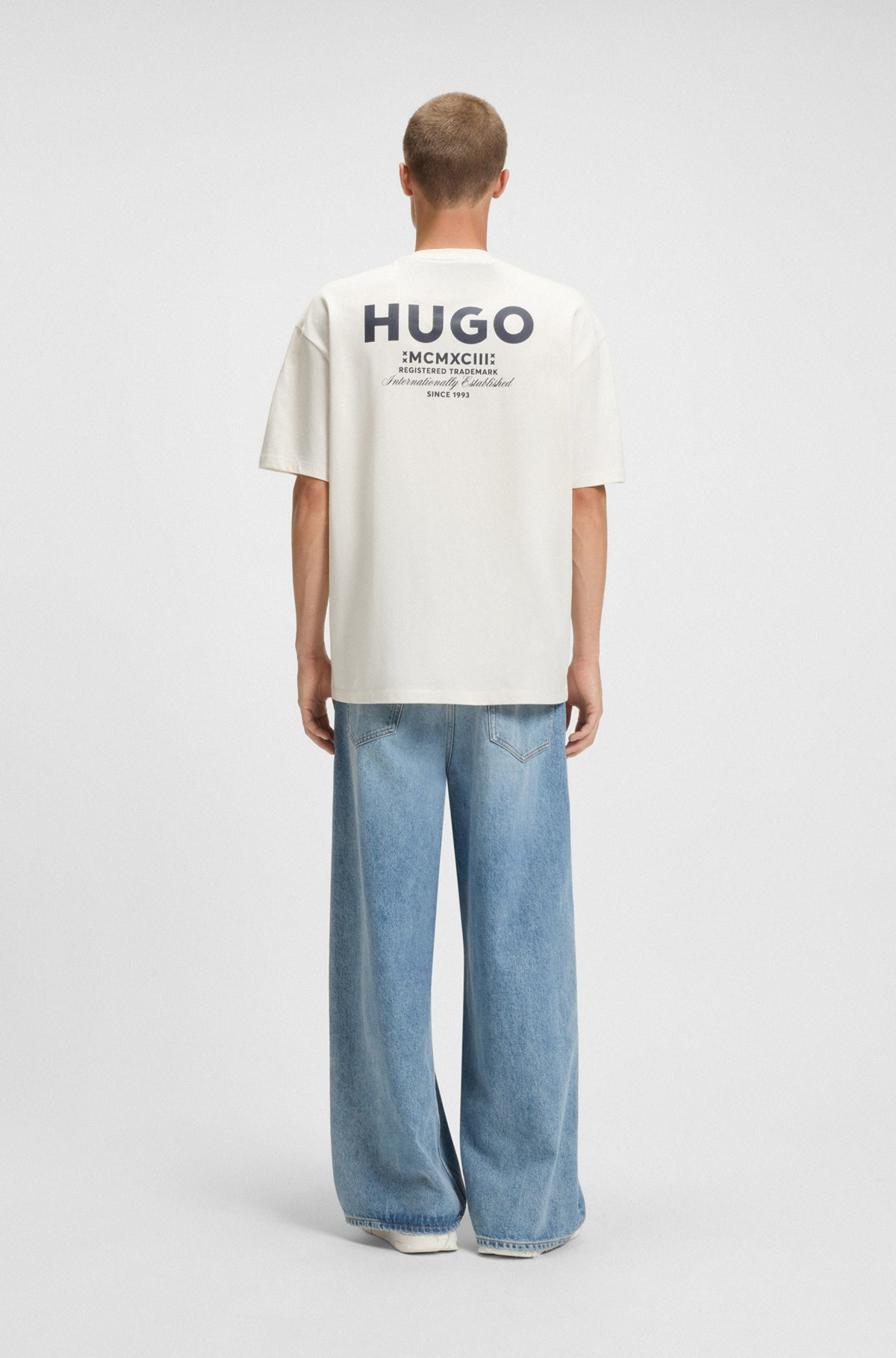 LOOSE-FIT T-SHIRT IN COTTON WITH REAR LOGO ARTWORK - 5