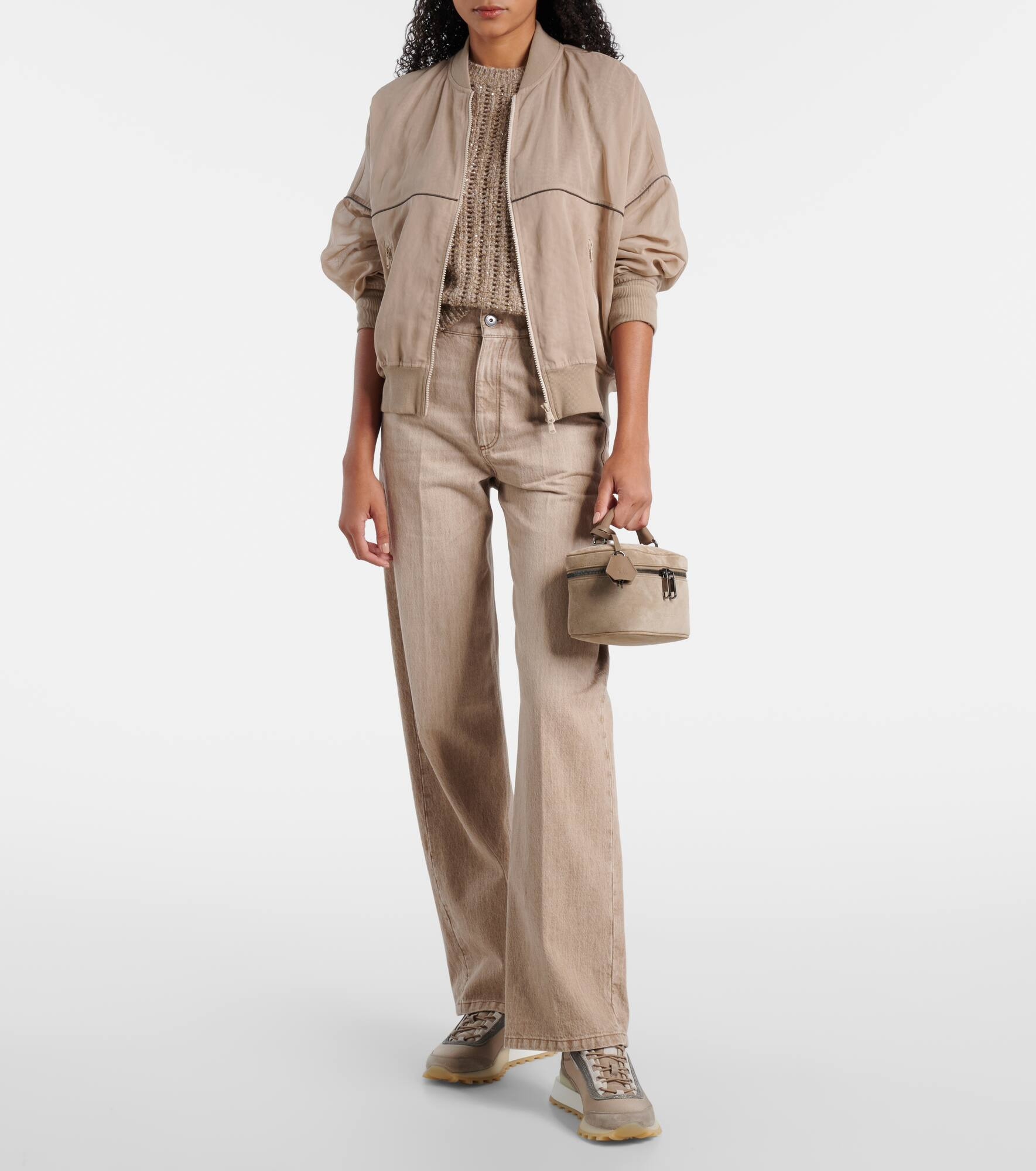Sartorial Icon Small suede tote bag - 5