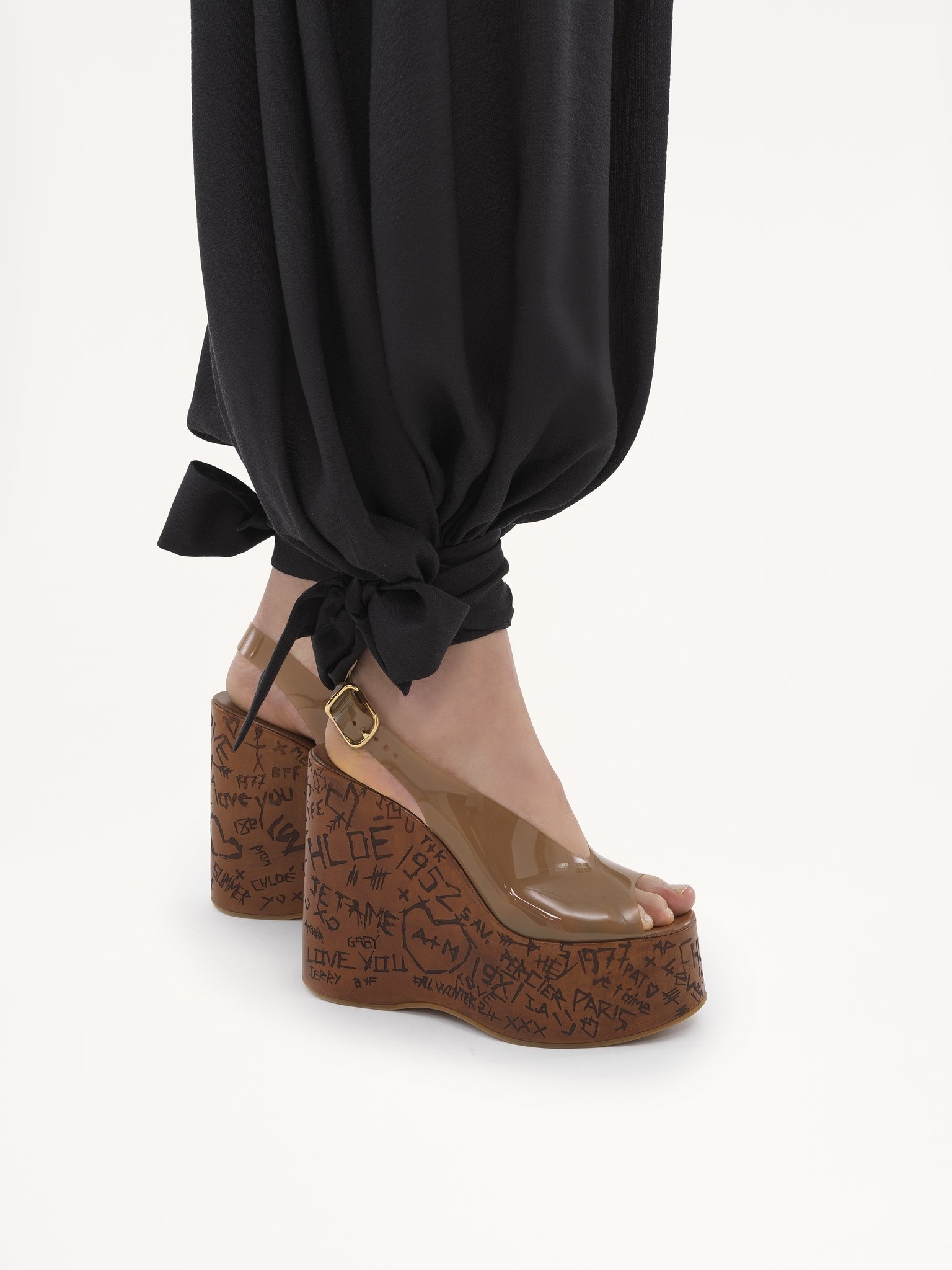 FLUID PLEATED PANTS IN SILK CHARMEUSE - 6