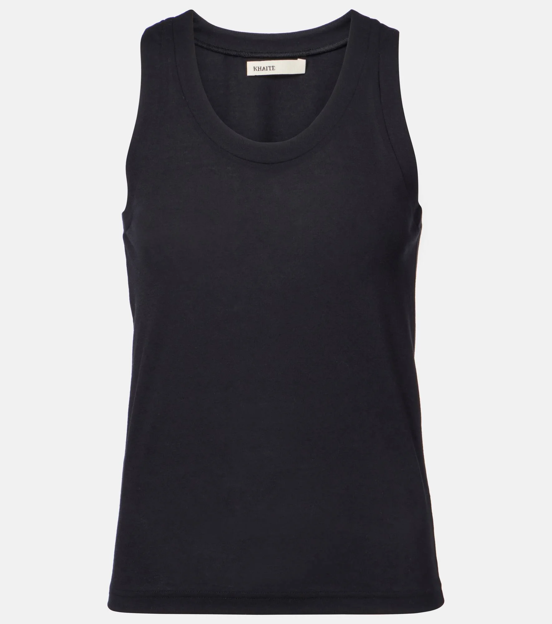 Isha cotton-blend jersey tank top - 1