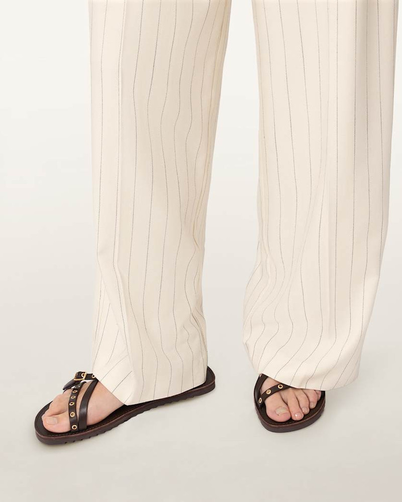 OLGA WIDE LEG PLEATED PANTS 5