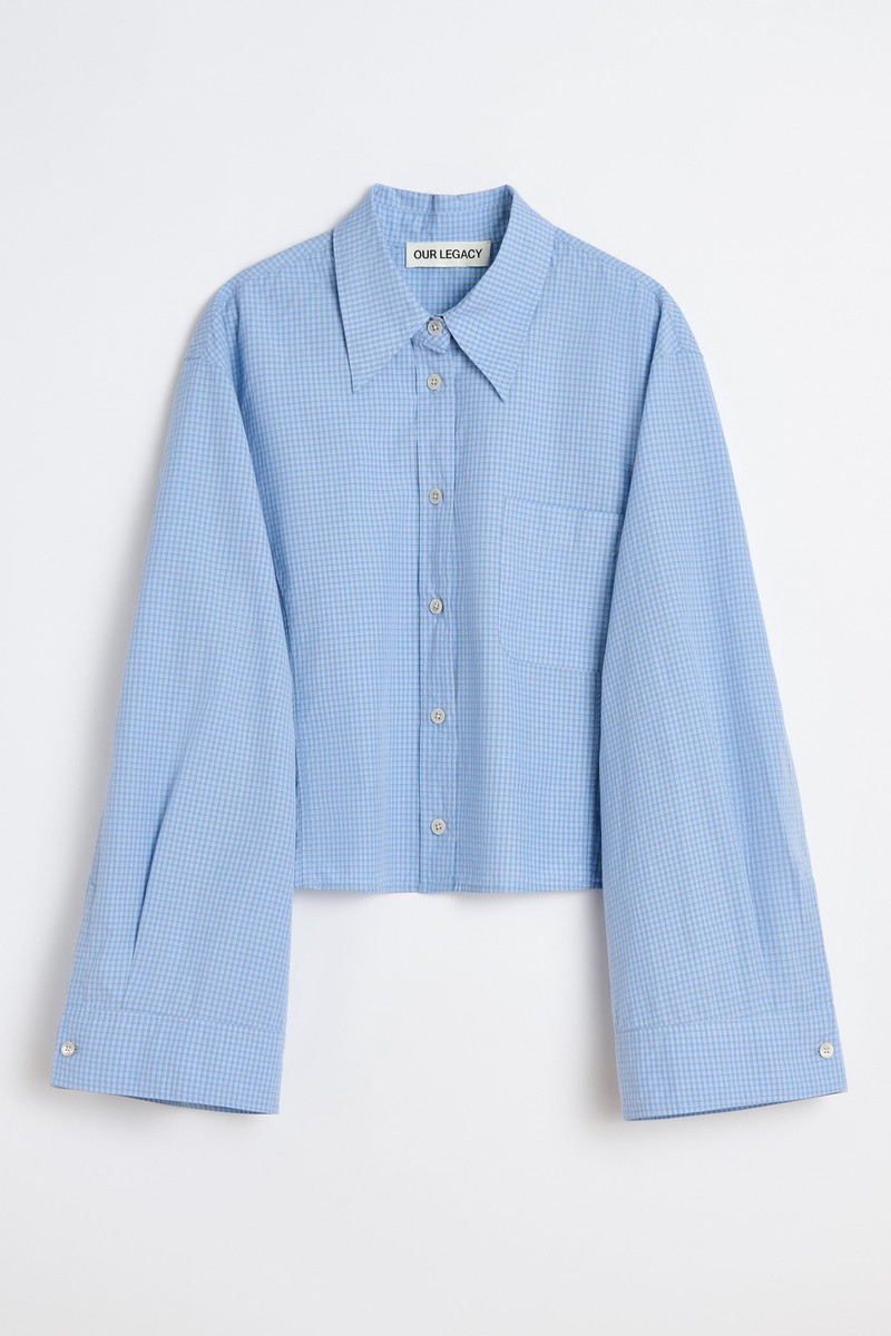 Balloon Shirt Micro Chip Check Super Poplin 1