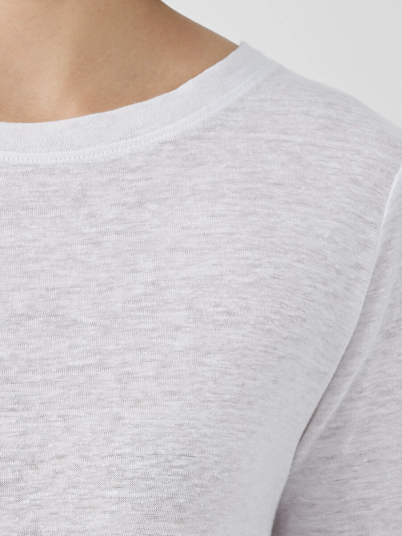 Organic Linen Jersey Crew Neck Top 5
