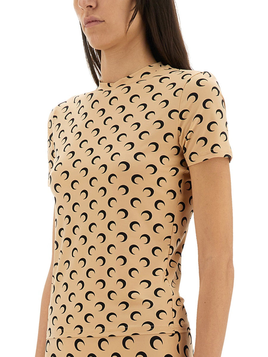 Marine Serre Women T-Shirt "Moon" - 4