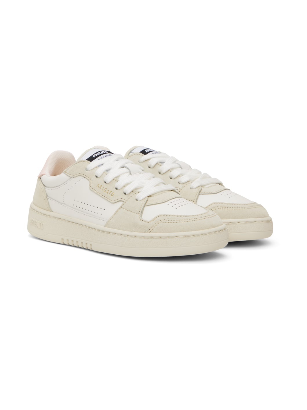 White & Beige Dice Lo Sneakers - 4