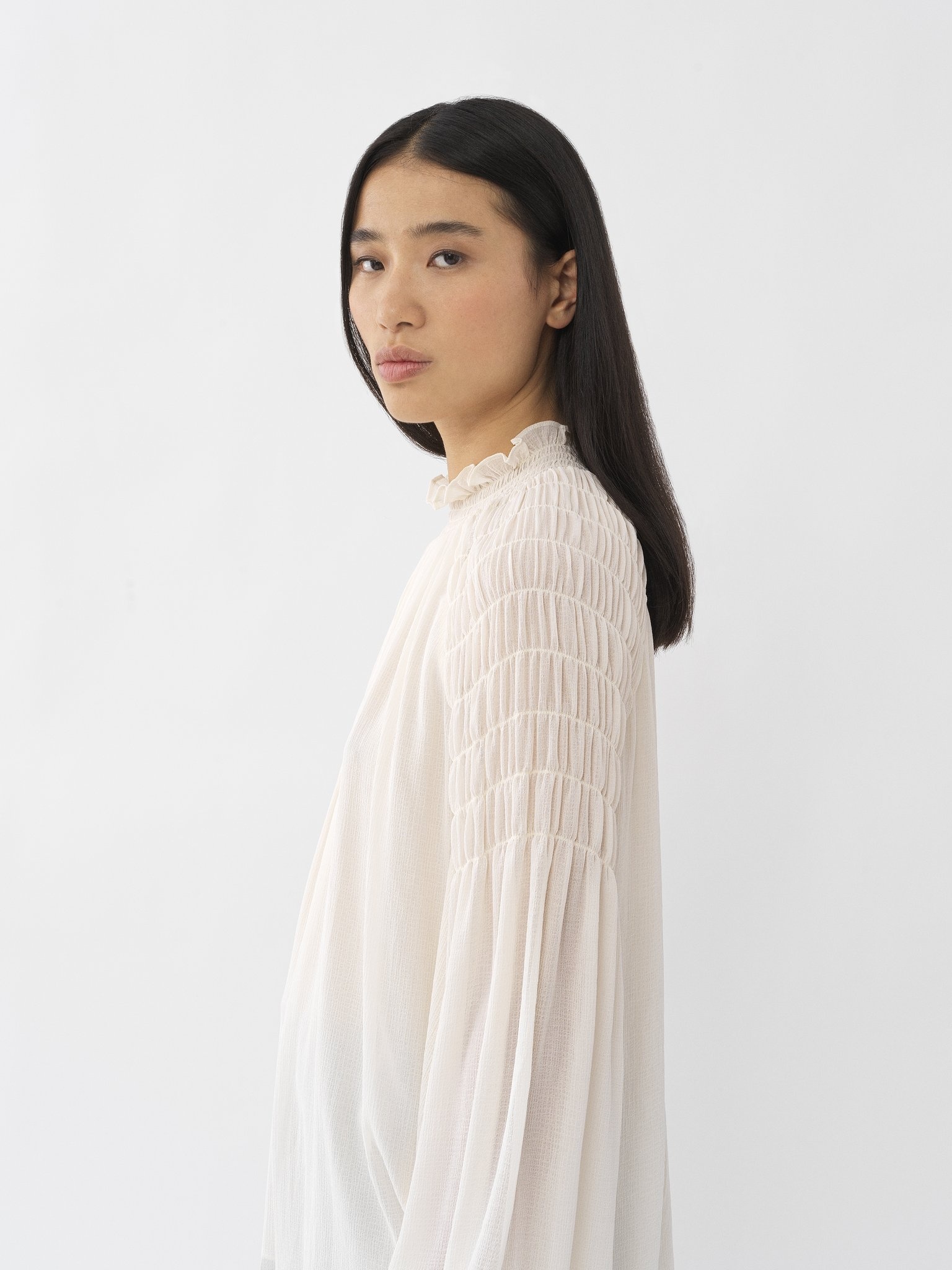 SMOCKED BLOUSE - 6