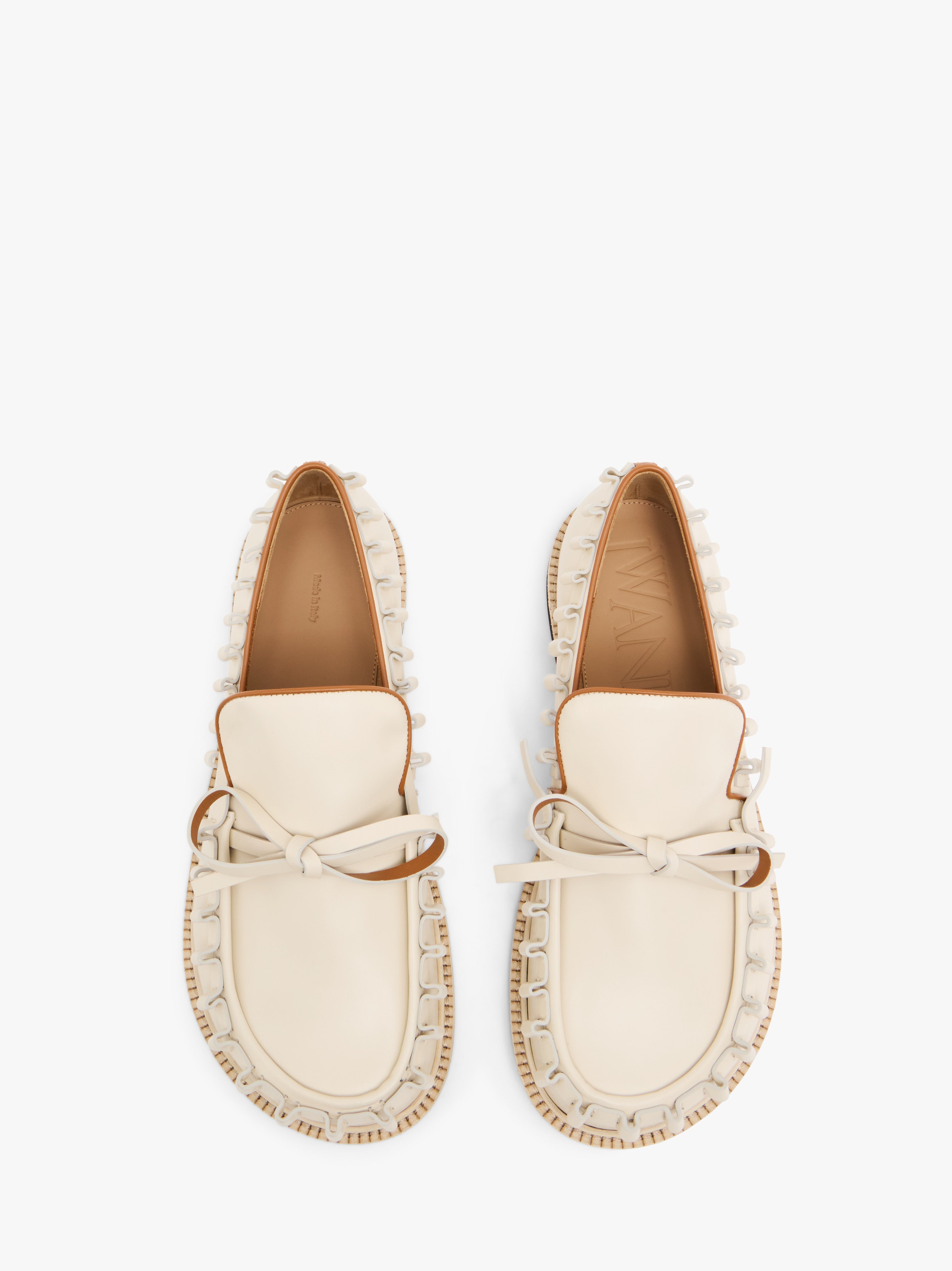 RUFFLE LEATHER MOCCASSIN - 4