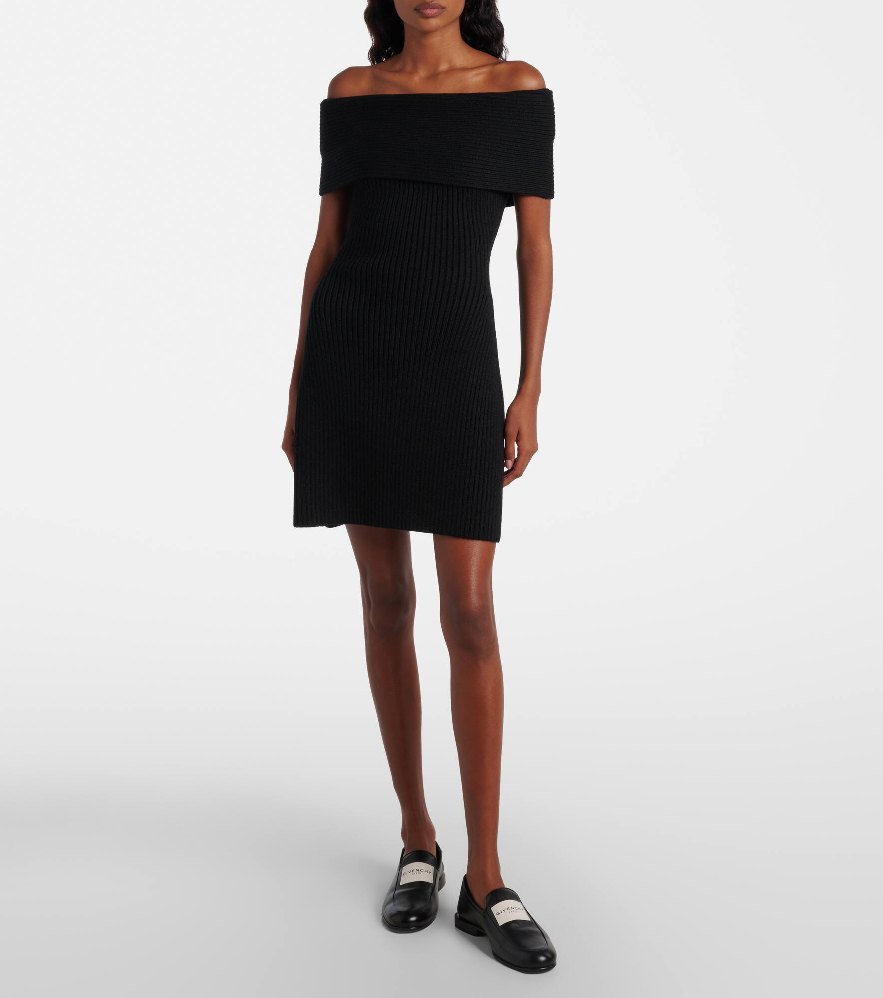Ribbed-knit wool and alpaca-blend minidress - 2