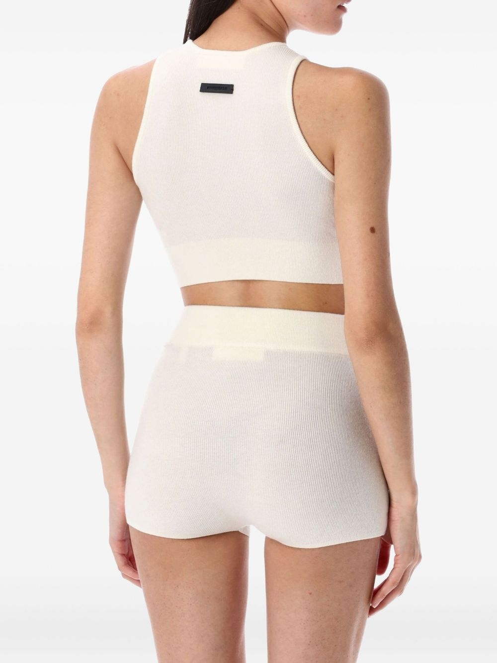 round-neck ribbed-knit tank top - 2