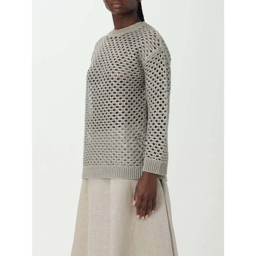 METALLIC DETAIL KNIT SWEATER - 4