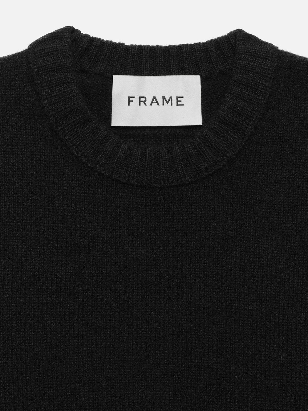 The Cashmere Crewneck Sweater in Noir - 4