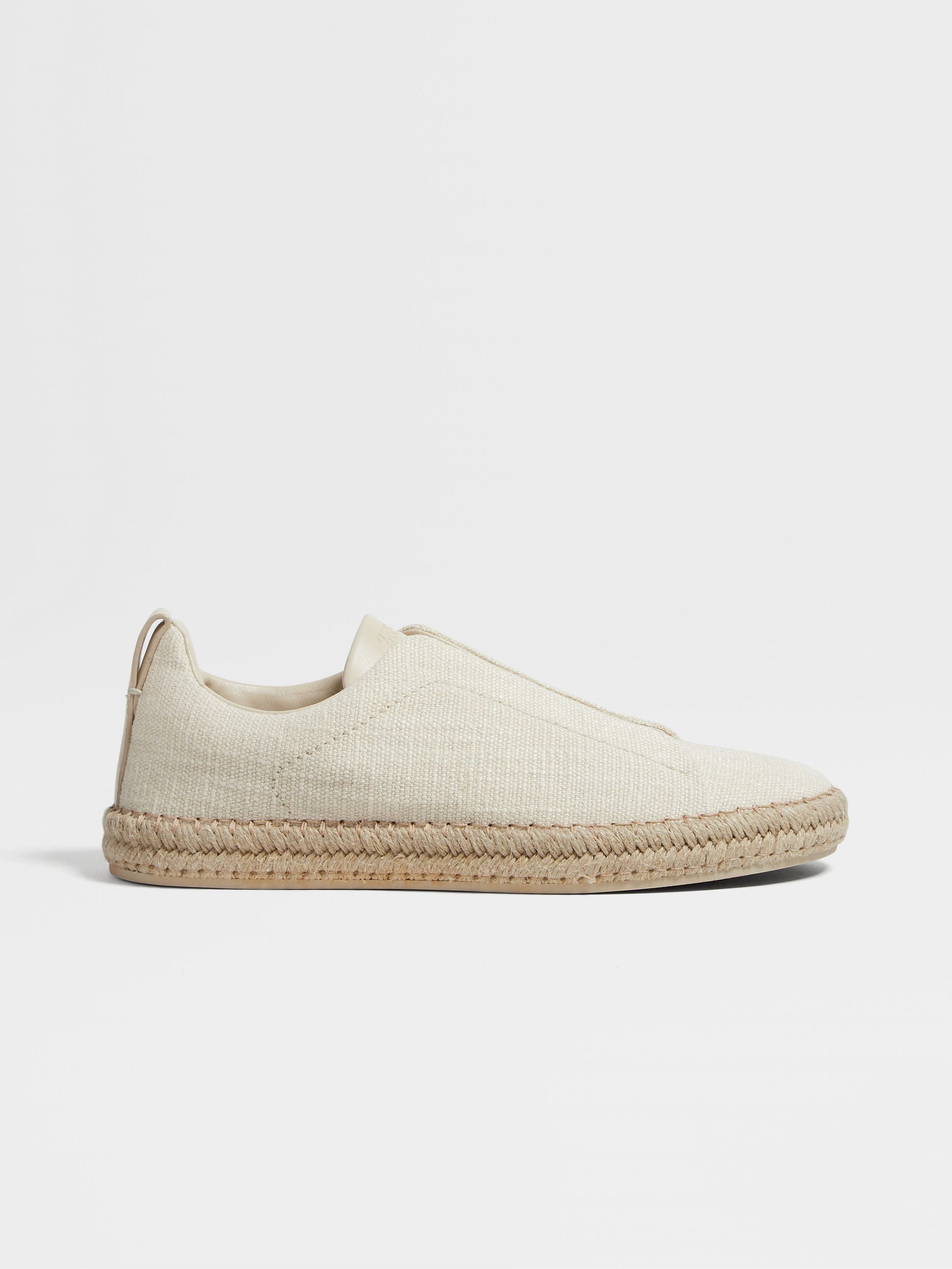 OFF WHITE LINEN BLEND TRIPLE STITCH™ ESPADRILLES - 4