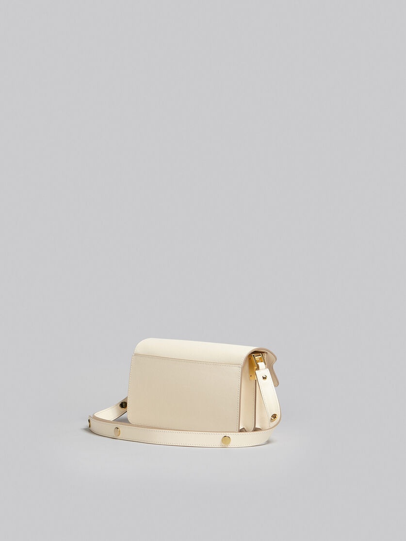 TRUNK BAG E/W IN WHITE SAFFIANO LEATHER - 3