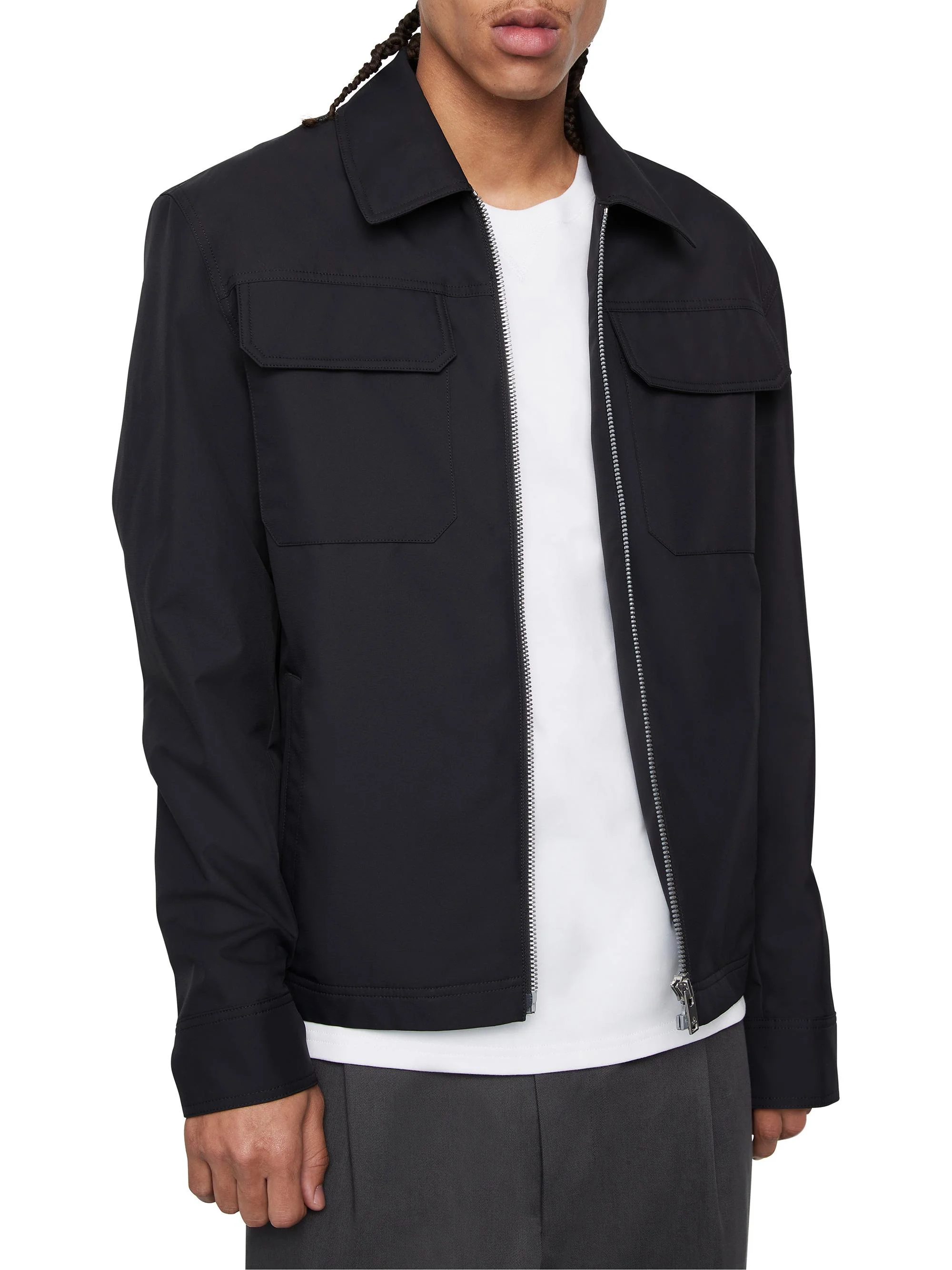Men's Jacques Zip Jacket - Black - 1