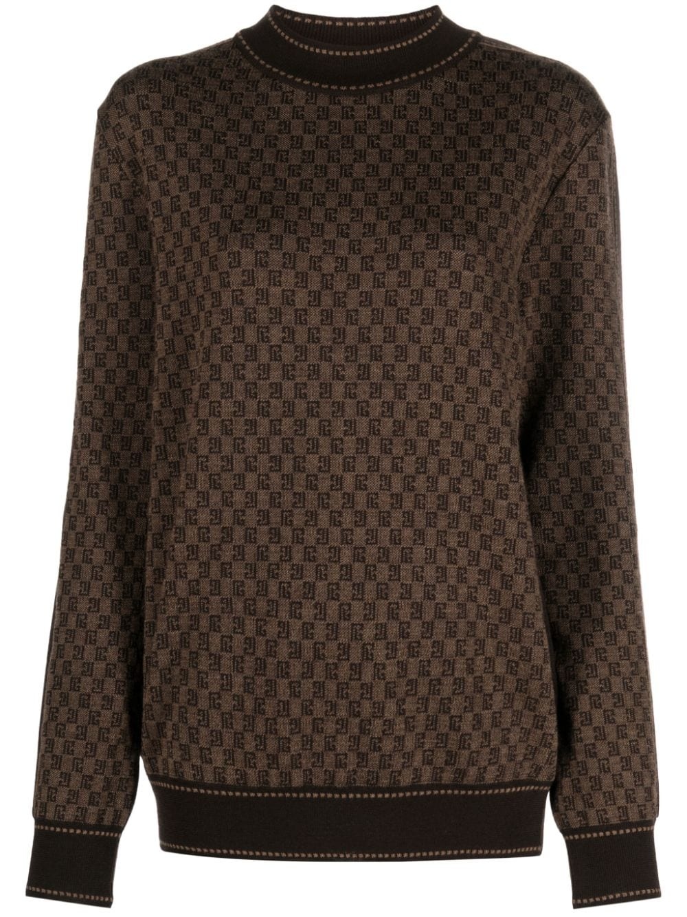 mini monogram jacquard merino jumper - 1