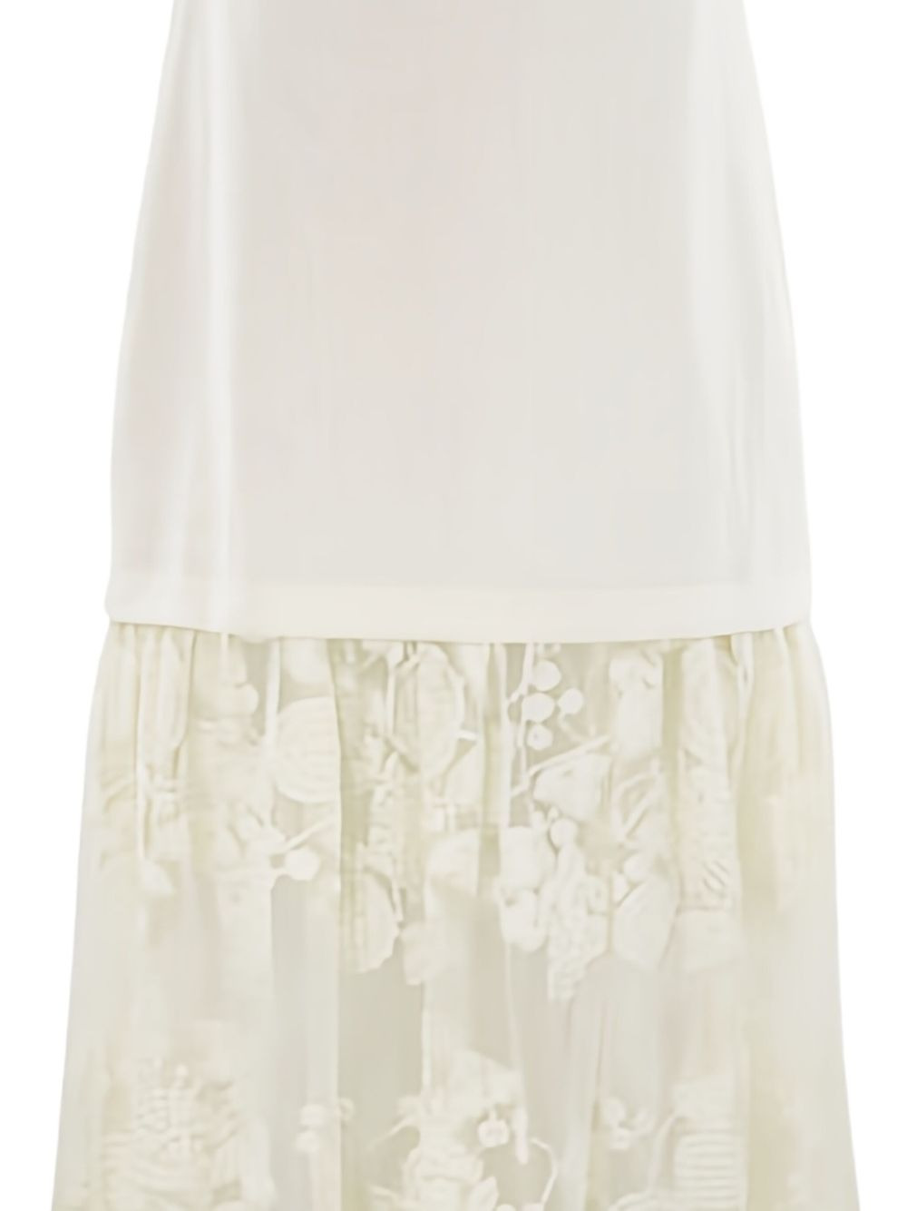 Arielle lace-insert V-neck midi dress - 2