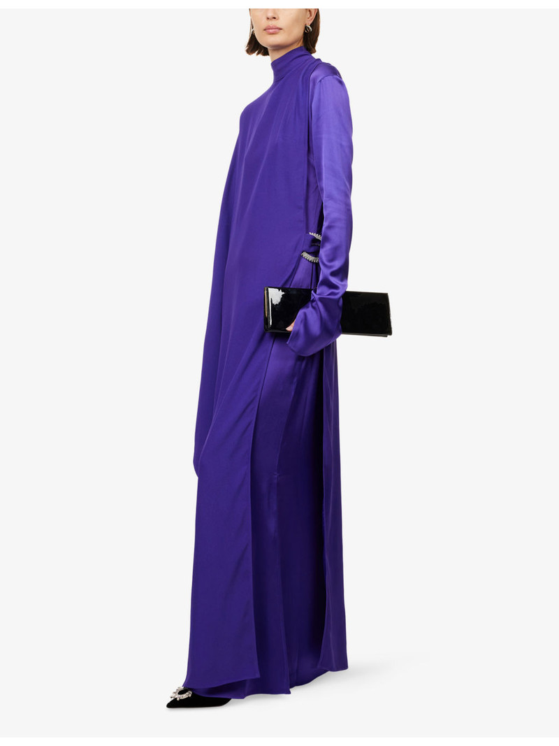 Taller Marmo Michele Cape Woven Maxi Dress outlook