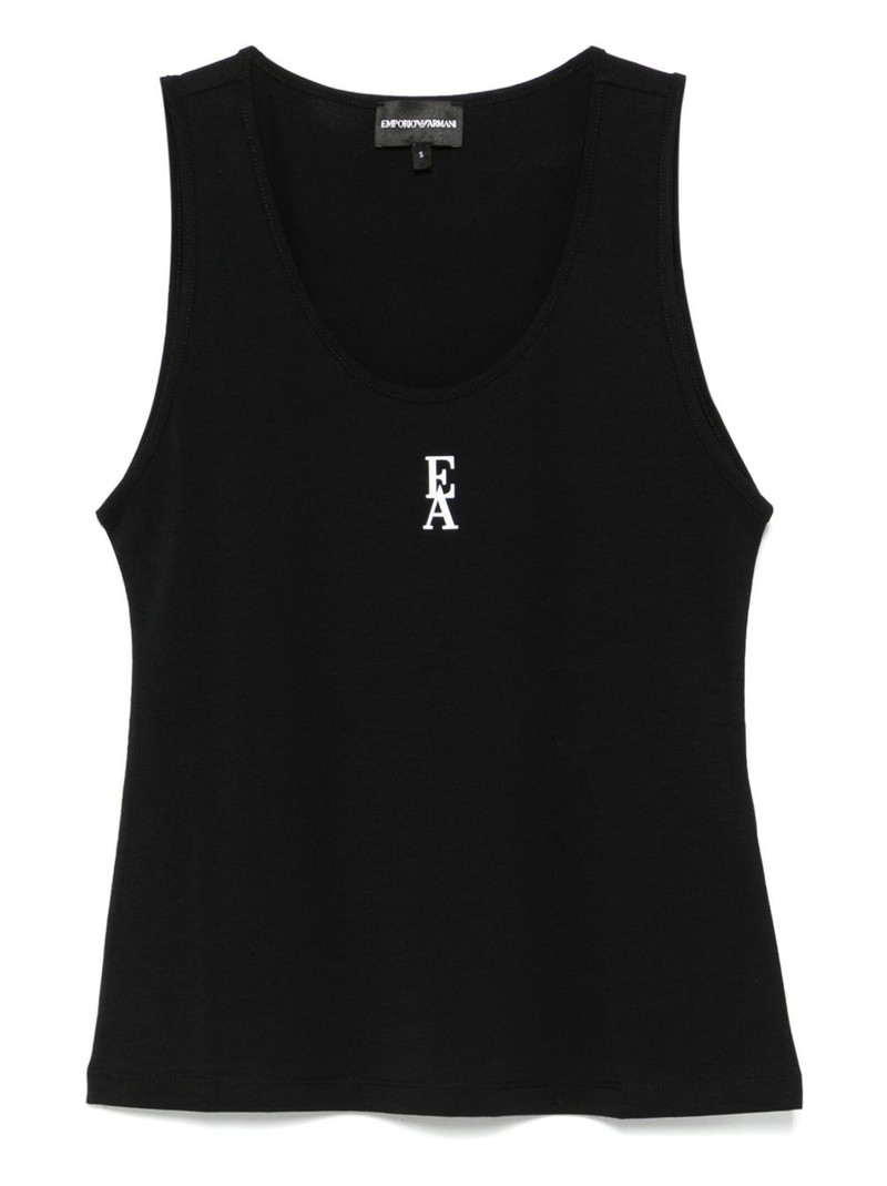 logo-print tank top 1
