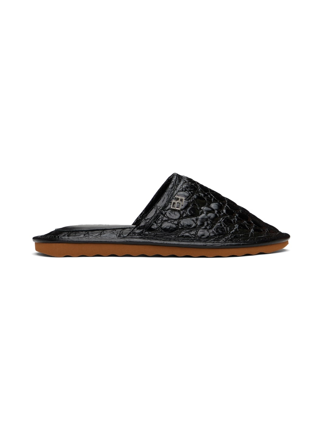 Black Larry Slippers - 1