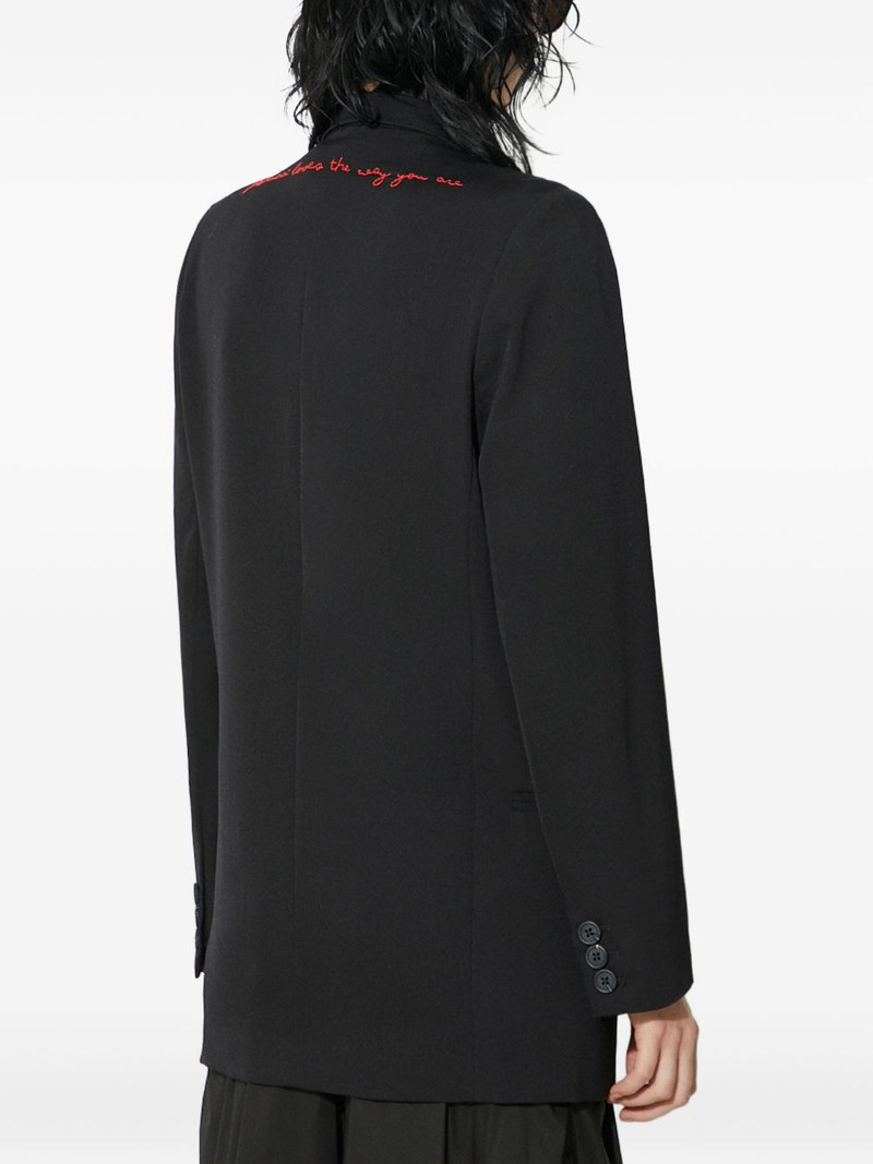double-breasted embroidered blazer 4