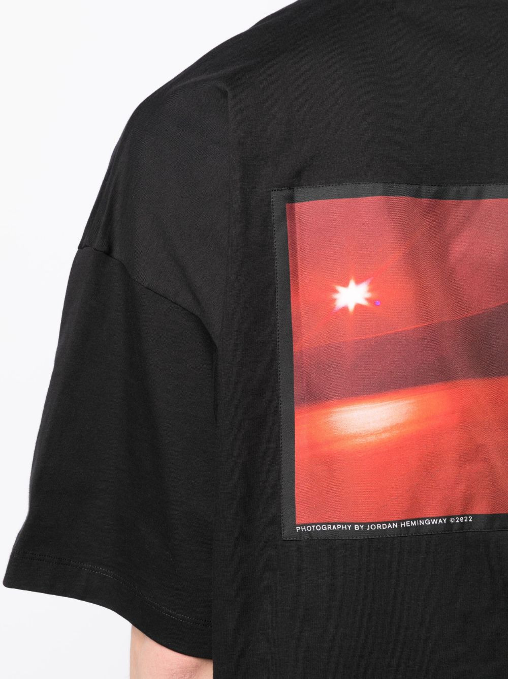 photograph-patch oversized T-shirt - 5