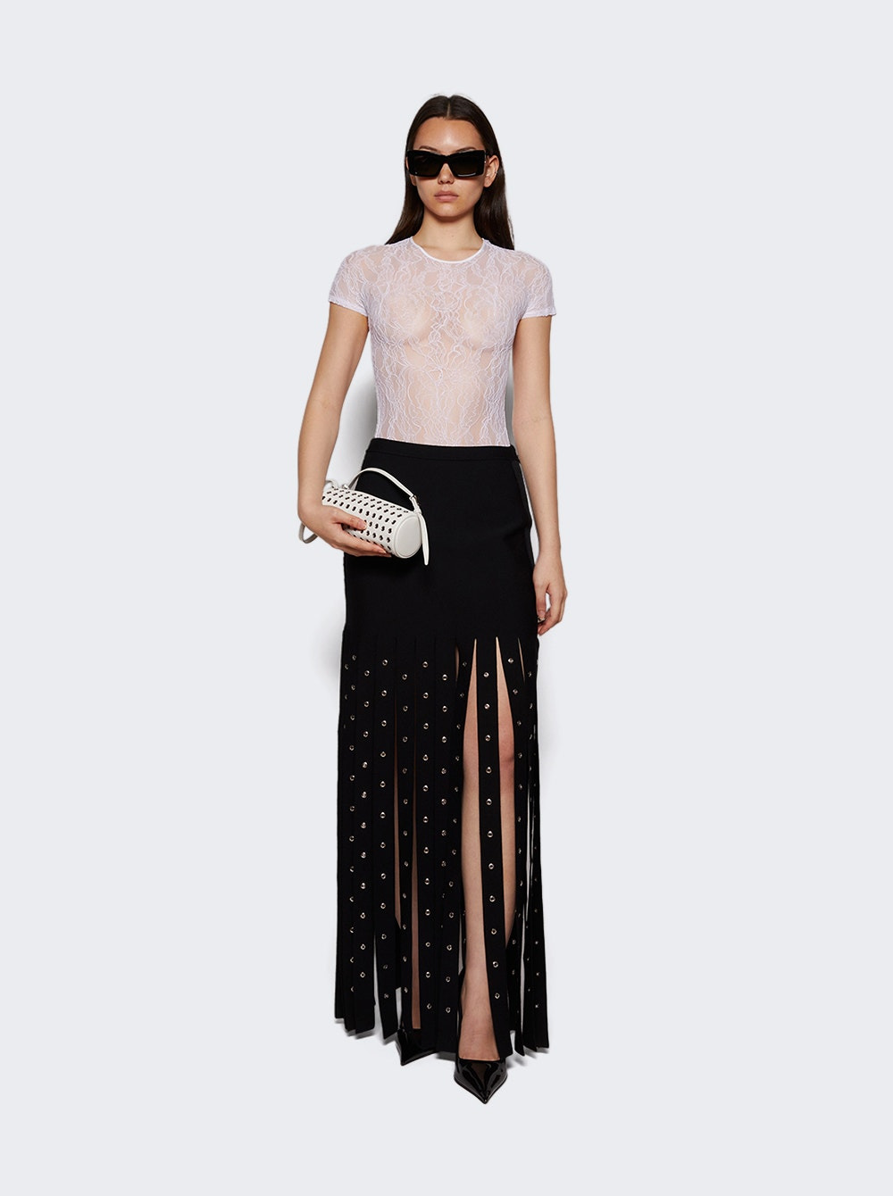 Effe Skirt In Compact Viscose Knit Black - 5