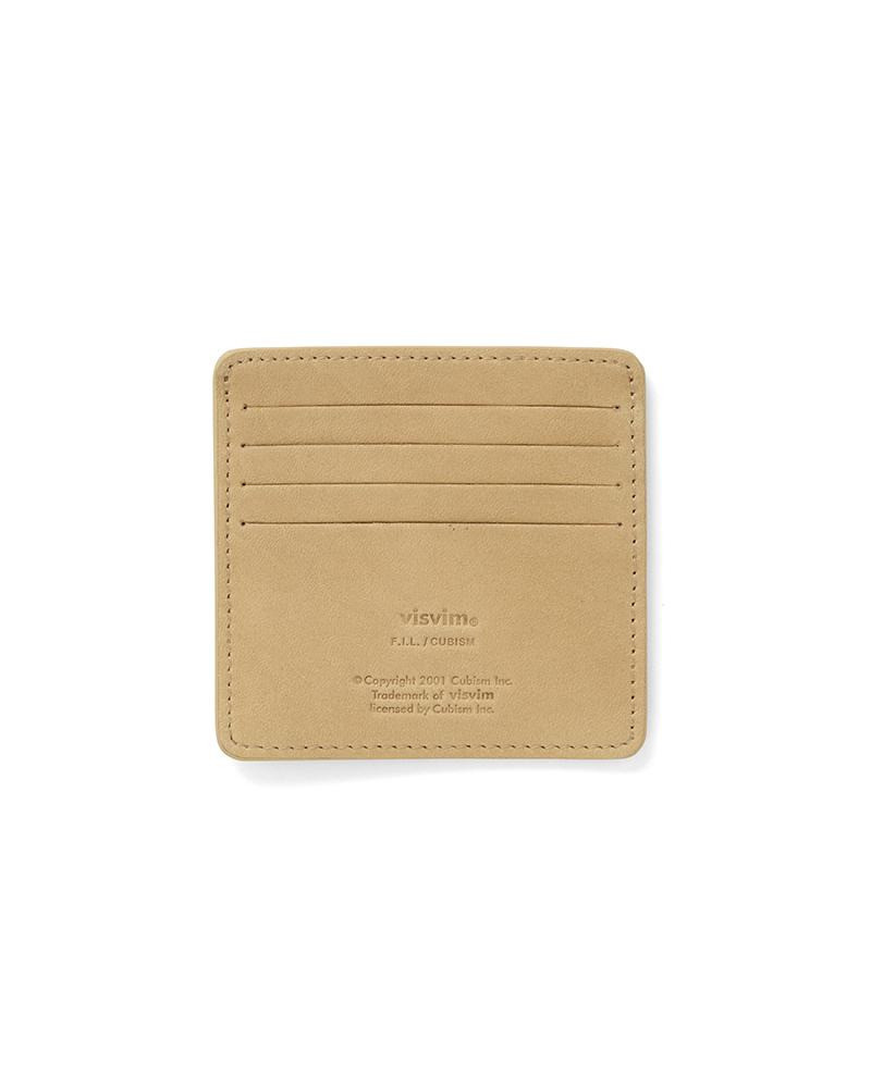 LEATHER CARD CASE BEIGE 1