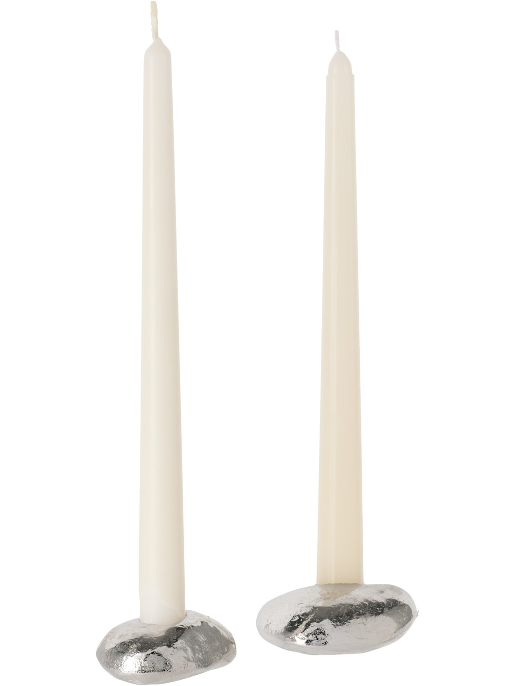 Silver 'The Floating Pebble' Candle Holder Set - 2