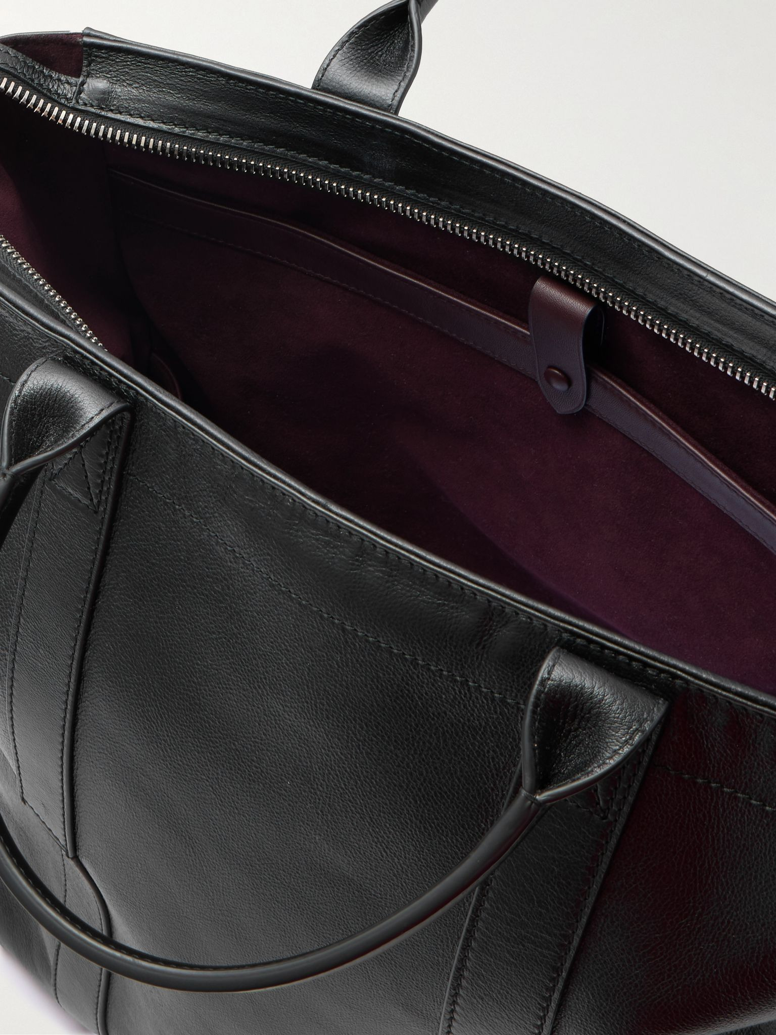 Mariner Elvis Leather Tote Bag Black - 5