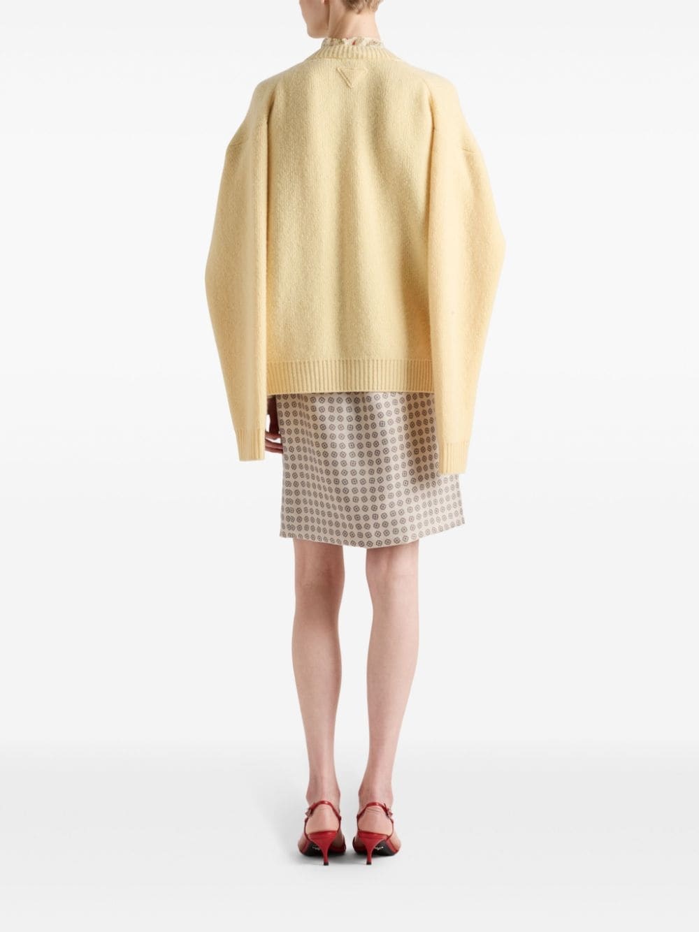 Prada printed twill skirt | farfetch | REVERSIBLE