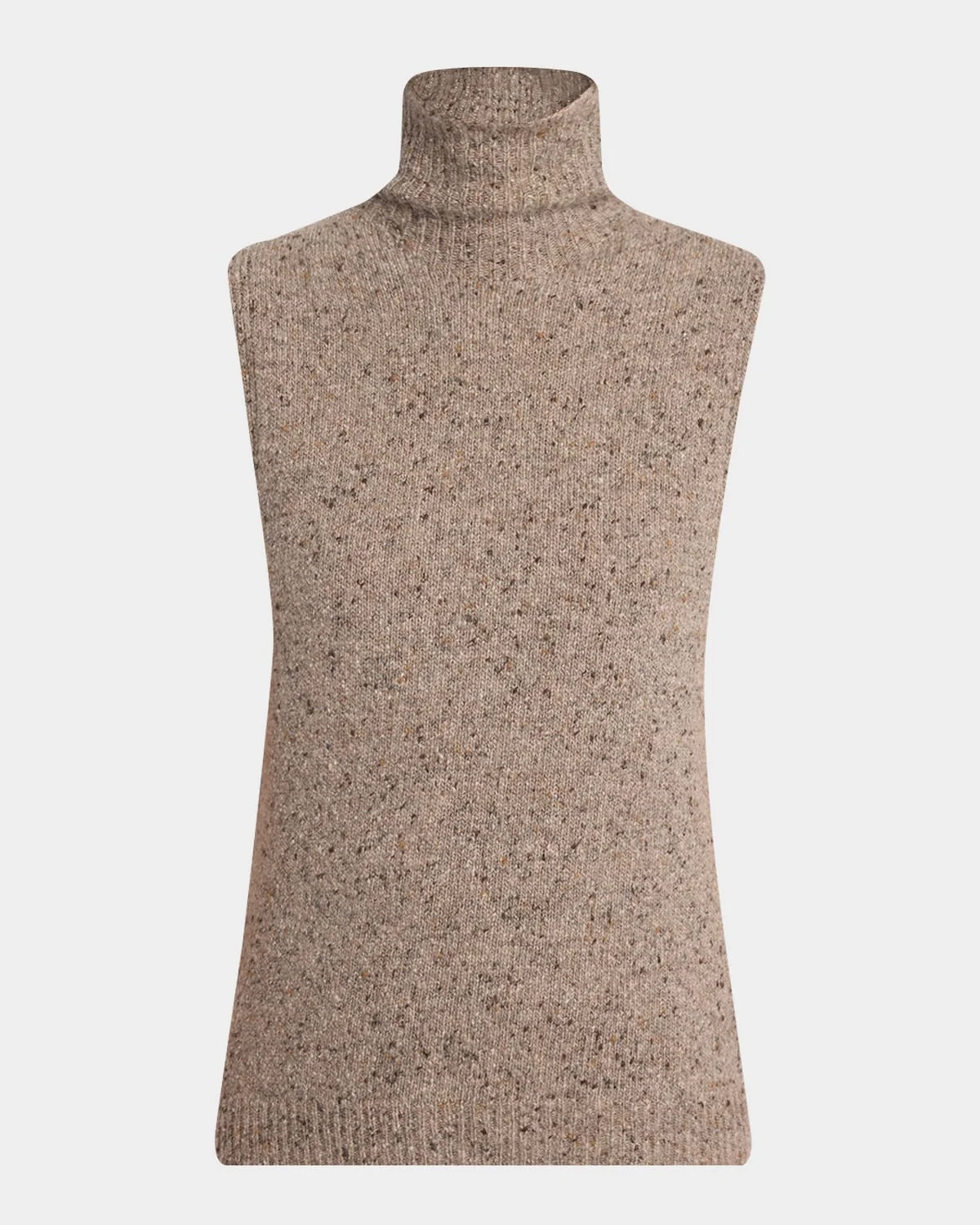 Merilas Turtleneck Cashmere Sleeveless Sweater - 1