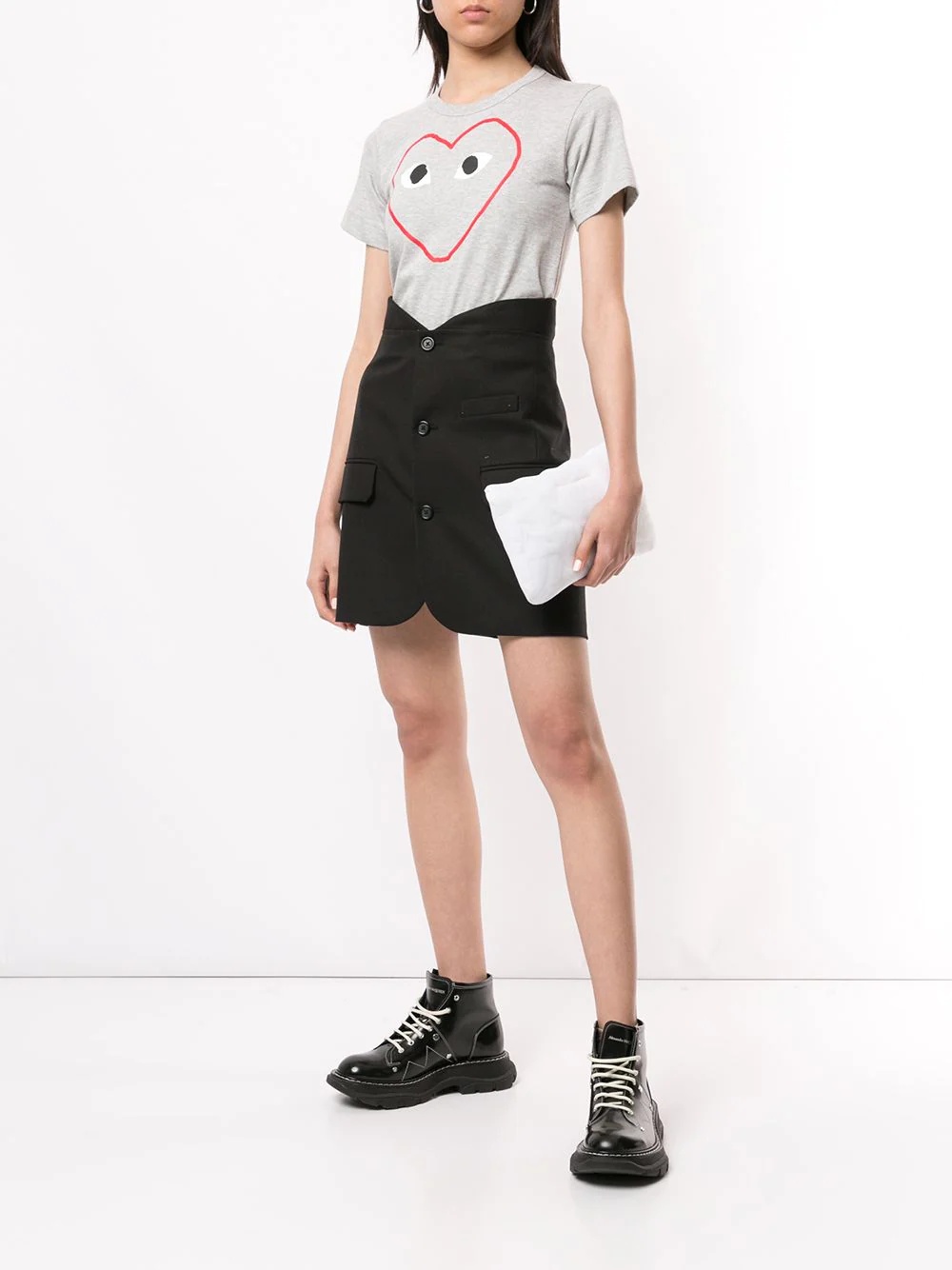 logo-print crew neck T-shirt - 2