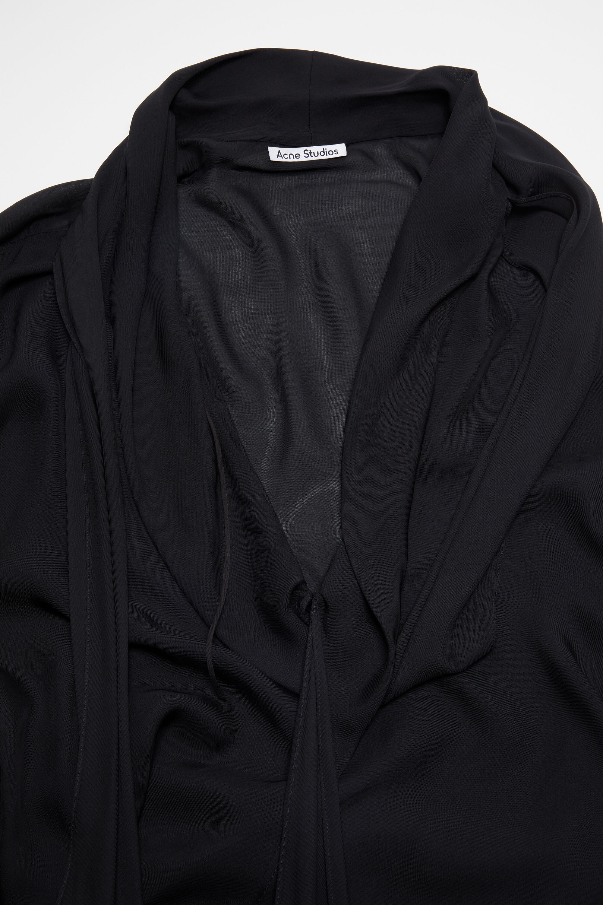 Dress draped scarf - Black - 6