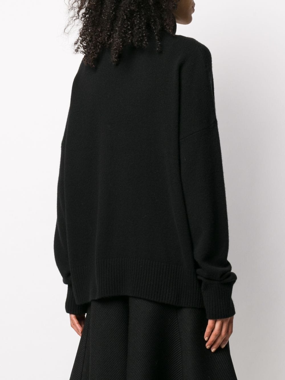 turtleneck oversized jumper - 4