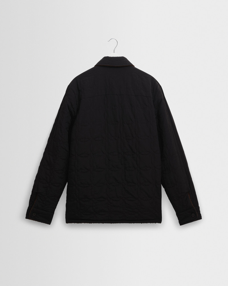 Mount - Brown Reversible Boucle Wool Overshirt 13
